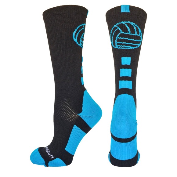 MadSportsStuff Volleyball Logo Crew Socks - 2 pairs - Picture 3 of 11